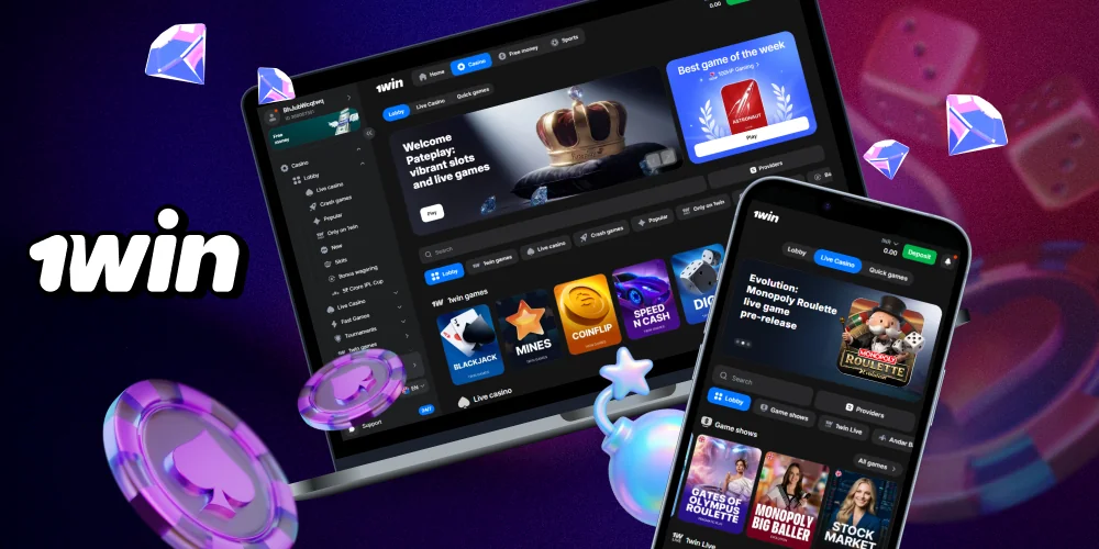 The official 1win Casino website offers over 13,000 casino games