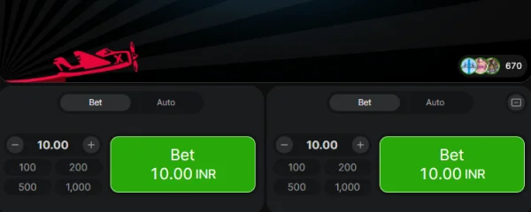 Aviator game two bets