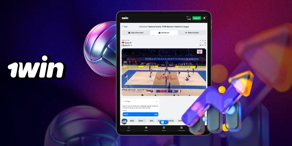 Strategies to win volleyball bets at 1win