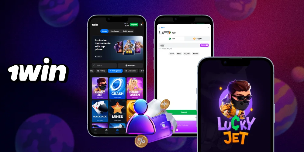 Step-by-step instructions on how to start playing at 1Win at Lucky Jet