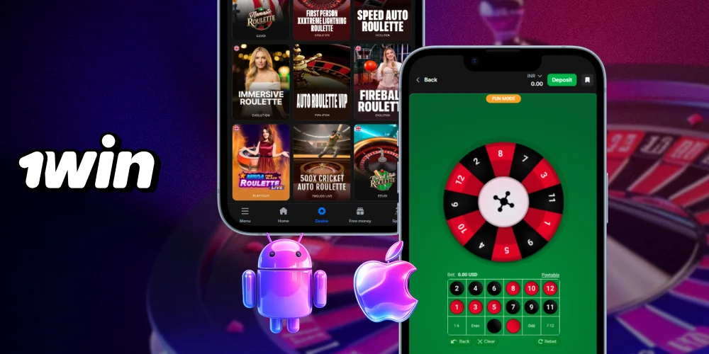Play roulette games at 1win App