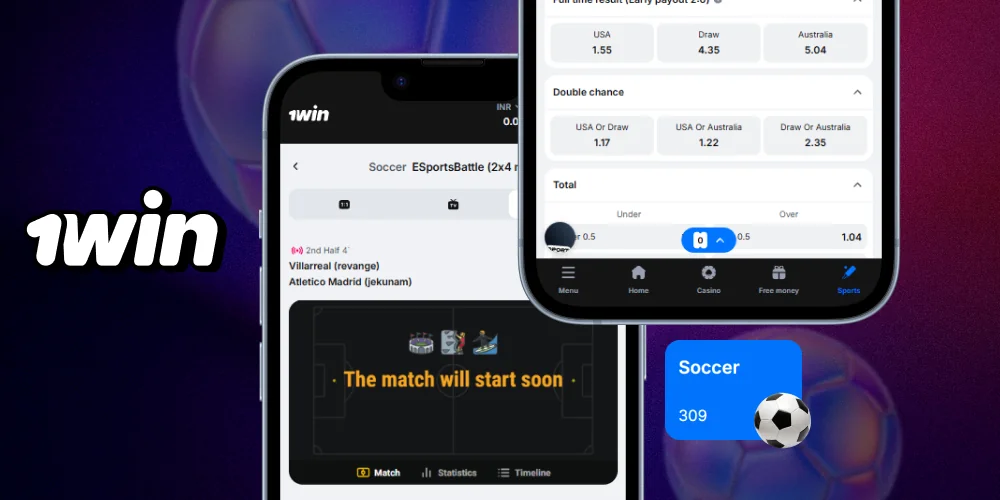 1win is compatible with iOS and Android smartphones